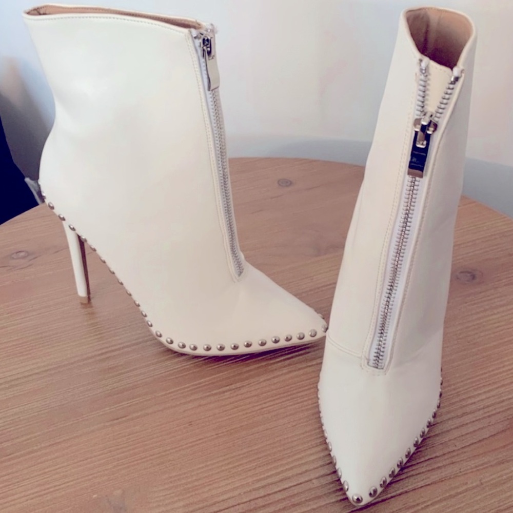 White Vici boots
